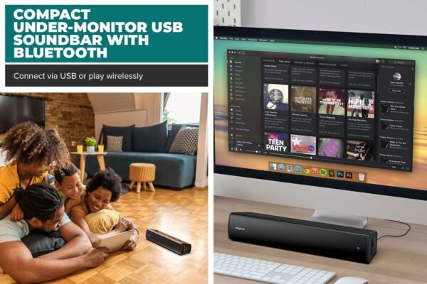 Creative Stage Air V2 kompakte Bluetooth Soundbar ideal für PC und PS5 Gaming