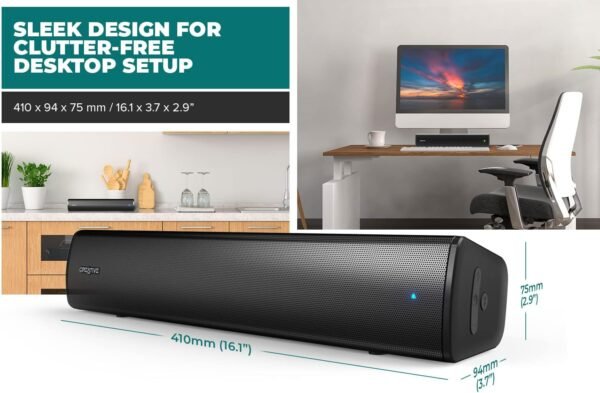 Creative Stage Air V2 kompakte Bluetooth Soundbar ideal für PC und PS5 Gaming