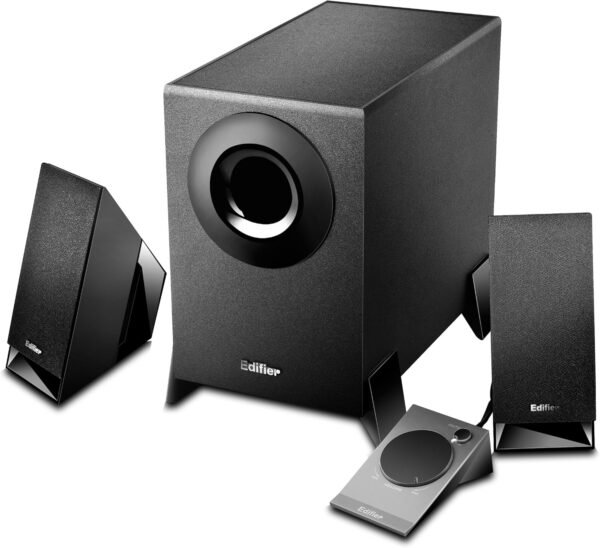 Edifier M1360 2.1 Lautsprechersystem kraftvoller Bass und klarer Klang für PC und TV