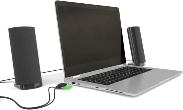 Hama e 80 PC Lautsprecher mit USB und Klinkenanschluss für vielseitigen Musikgenuss