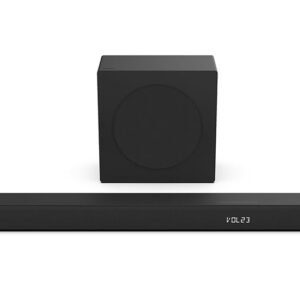 Hisense HS3100 3.1 Channel Soundbar with Wireless Subwoofer, 480W, Dolby Audio, Bluetooth, HDMI ARC/Optical/AUX/USB, Black