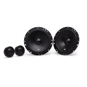 JBL stage1 601C 2-way car sound system by Harman Kardon, 200 watts, components car speaker box set with 16–17 cm installation car speaker and tweeter, black