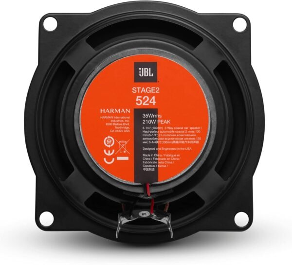 JBL Stage2 524 Auto Lautsprecher Set 210 Watt kraftvoller Klang für dein Fahrzeug