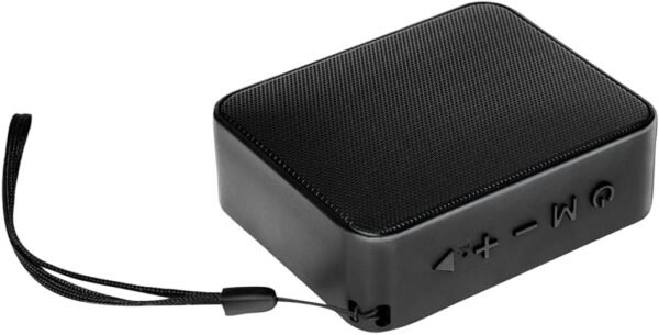 LogiLink SP0057 - Compact Bluetooth 5.0 Speaker for Music Playback (microSD, USB-A, AUX) and Built-in FM Radio, Supports Hands-Free Function, Black