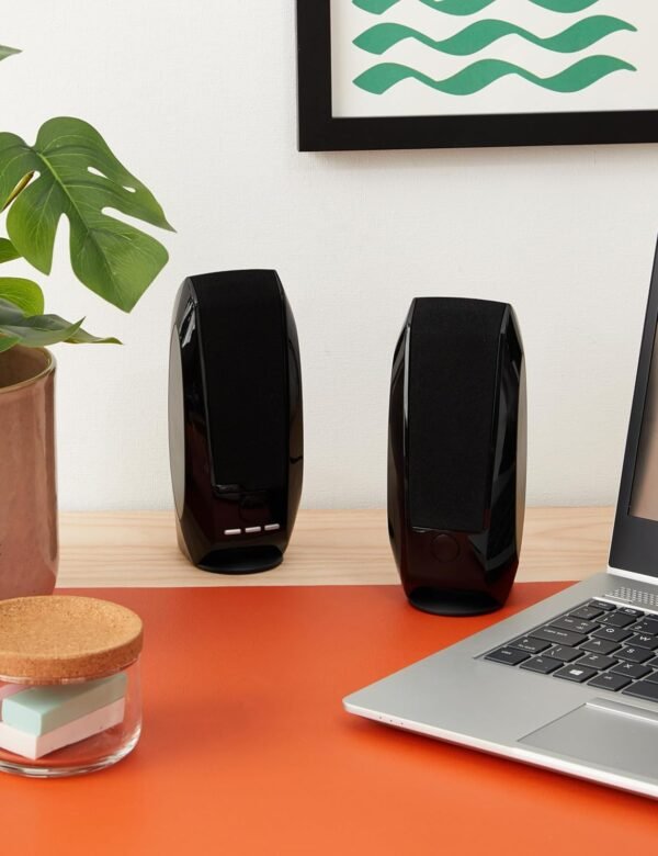 Logitech S150 USB PC Lautsprecher Schwarz kompakt mit klarem Klang und guter Leistung