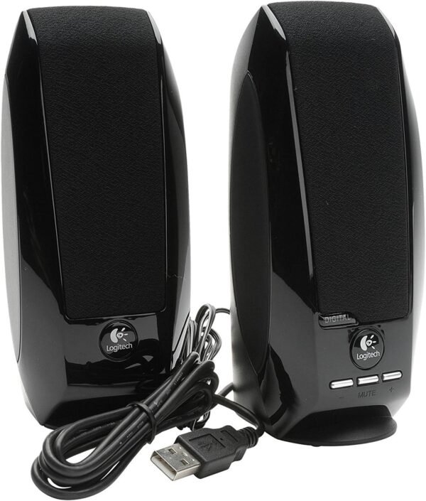 Logitech S150 USB PC Lautsprecher Schwarz kompakt mit klarem Klang und guter Leistung