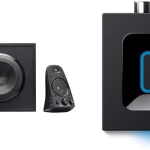 Logitech Z623 Sound Systems 2.1 THX Stereo Speakers (with Subwoofer) Black + Logitech Bluetooth Audio Adapter Black