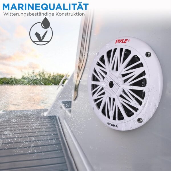 Pyle 2-Wege Outdoor Lautsprecher mit 200 Watt Wasserdicht und kraftvollem Sound