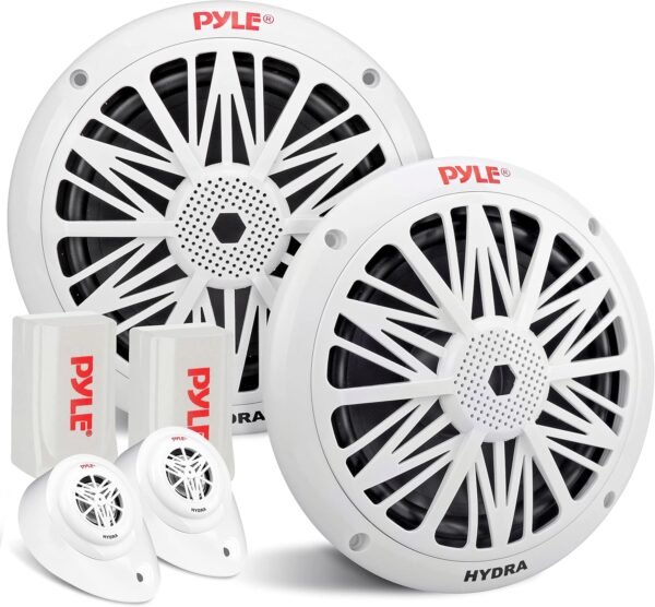Pyle 2-Wege Outdoor Lautsprecher mit 200 Watt Wasserdicht und kraftvollem Sound