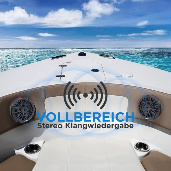 Pyle Outdoor Lautsprecher 200W Wasserdicht Robust Perfekt für Boot Terrasse