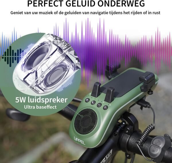 UPPEL Fahrrad Bluetooth Lautsprecher mit Powerbank Klingel und Handyhalterung getestet