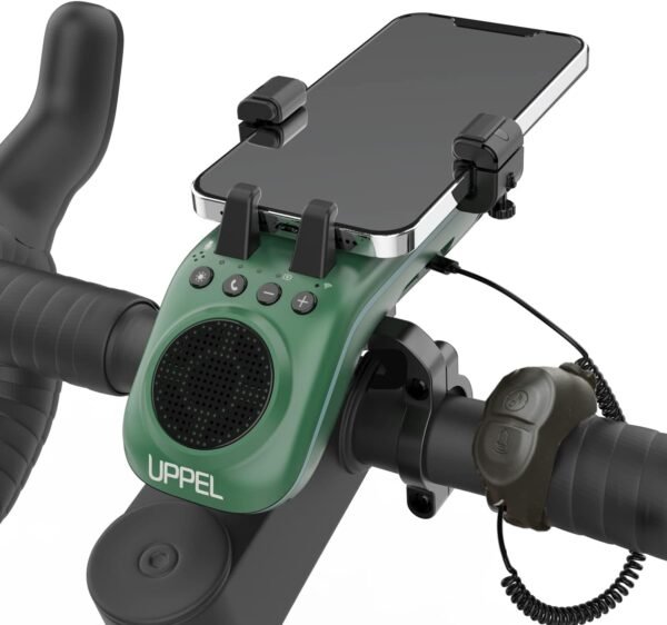 UPPEL Fahrrad Bluetooth Lautsprecher mit Powerbank Klingel und Handyhalterung getestet